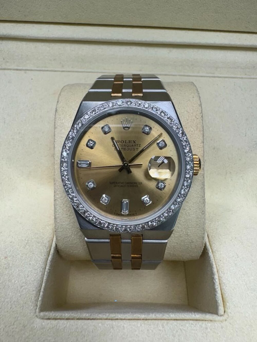 VINTAGE ROLEX 1991 36MM TOW TONE DATE JUST ROLEX WATCH